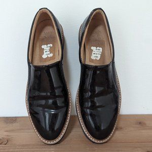 Shiny black loafers size 8.5